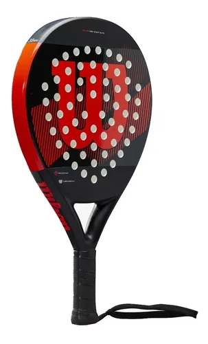 Pala Raqueta Padel Pro Staff Elite Wilson Negro/rojo
