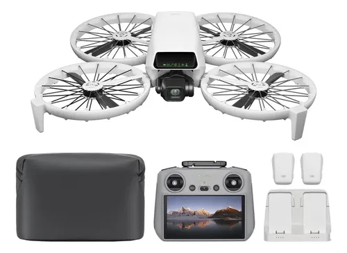 DJI Flip Pack Vuela Más, Dron 4K UHD, RC 2 (control con pantalla), 3 Baterías para un tiempo de vuelo máximo de 93 minutos,