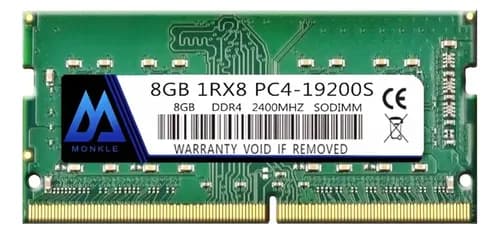 Memoria RAM DDR4 8GB 2400MHz SODIMM Monkle 260 pines para notebook