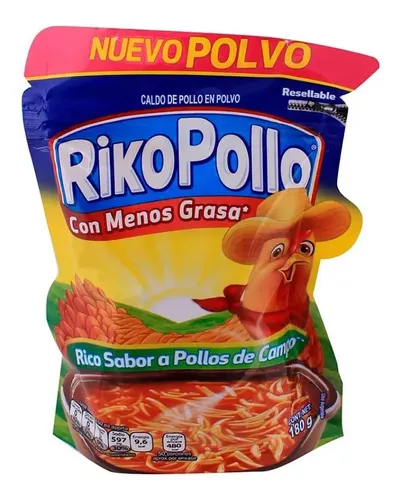 Consomé de Pollo RikoPollo en Polvo Bolsa 180g