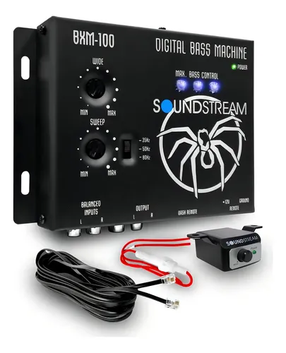 Epicentro Soundstream BXM-100 Restaurador de Bajos Auto con Control Remoto