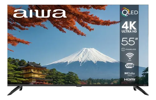 Pantalla Smart Tv Aiwa Roku 55 Pulgadas Qled 4k Ultra Hd