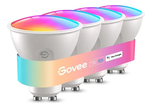 Bombilla Led Inteligente Govee Gu10 Mr16 Rgbww, Regulable, 4