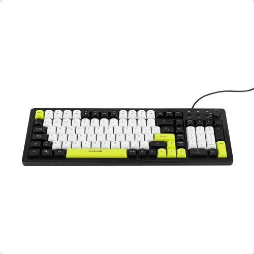 Teclado Mecánico Techzone Gamer Multimedia Negro Español Latinoamérica