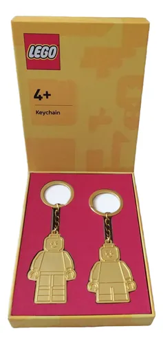 Lego Minifigure Llavero Papá E Hijo Metálico Dorado 2pz 2 Papá E Hijo