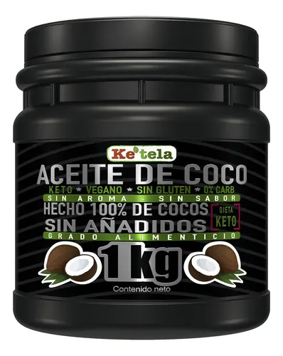 Aceite De Coco 1 Kilo, Ke´tela, Vegano, Keto
