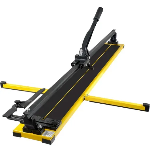 Cortadora de Baldosas Azulejo Loseta Piso Cerámica Profesional Riel 120 cm Corte Preciso Base Goma Manual Estructura Acero Cuchilla Carburo Titanio Espesor 1.4cm con Soporte Plegable Uso Industrial