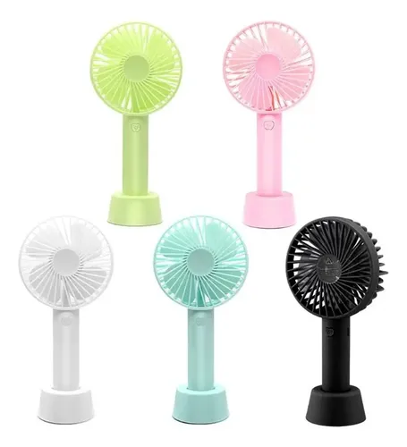 Mini Ventilador Portatil De Larga Duracion Con Base - 50pzs Cantidad de aspas 4 Diámetro 21 cm Material de las aspas Plástico