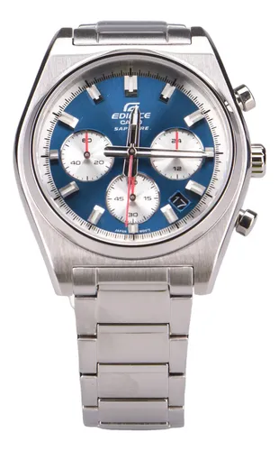 Reloj Casio Hombre Desplegable Efb-730d-2avcr Plata Azul
