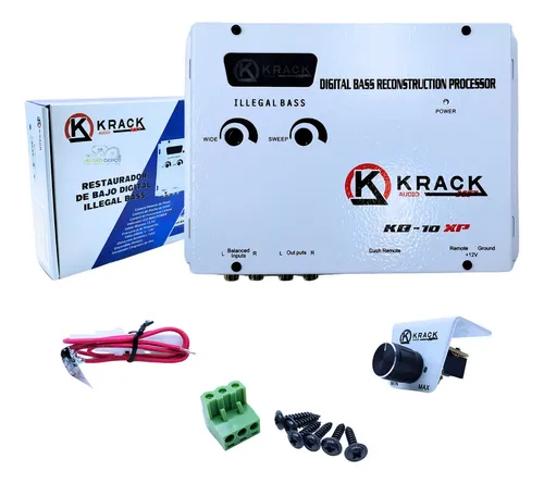 Epicentro Restaurador De Bajos Krack Kb-10xp Digital Bass Color Blanco