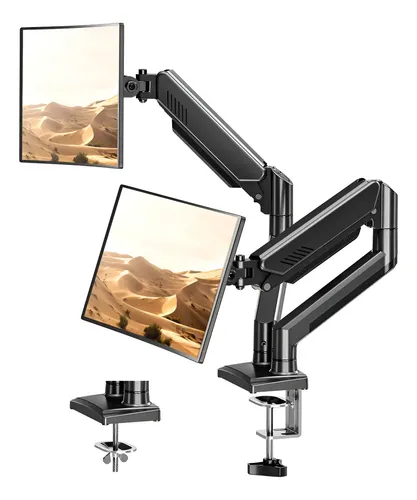 Soporte Base Doble Elived Para Monitores 13 A 32 Pulgadas Inclinable VESA