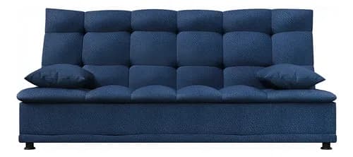 Sofá Cama Reclinable Color Azul Marino | Sillón para Sala Moderna | Rio Tela Oslo | Confort para Descansar, Ver TV o Recibir Visitas