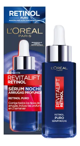 L’Oréal Paris Revitalift Sérum de Noche con Retinol Puro, 30 ml