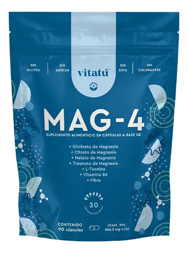 Vitatú | Mag-4 Con 4 Fuentes De Magnesios Sabor Sin sabor