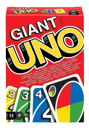 Uno Gigante Clásico Juego de Mesa Cartas marca Mattel