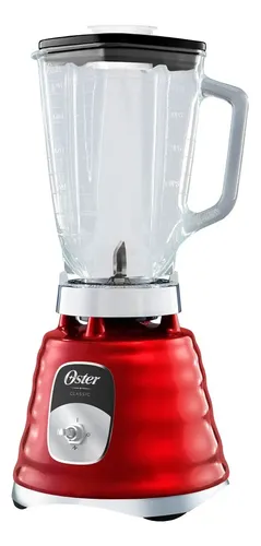 Licuadora Oster Clásica Roja 4126 De Vidrio 2 Velocidades Color Rojo