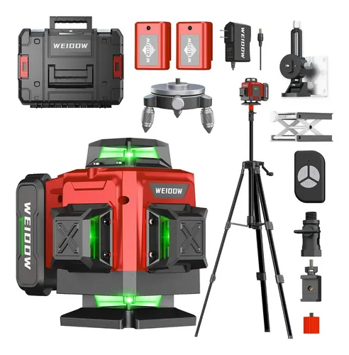 Nivel Láser 4d360 Autonivelante Con Trípode Para Construcció