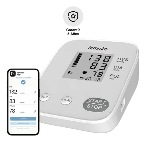Baumanómetro Digital Brazo Medidor Presion Arterial Hogareño Casa Fácil Uso Enfermeria Automatico Femmto