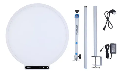 Panel de Luz LED Redondo Bicolor Amaran Verge Max con Soporte de Pinza