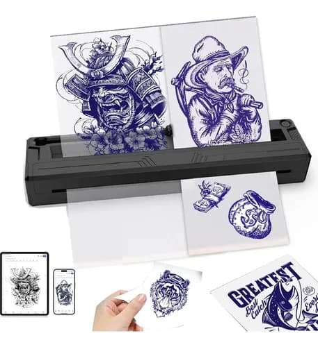 Impresora Térmica Tatuaje Kit Stencil Tatuar Bluetooth Usb