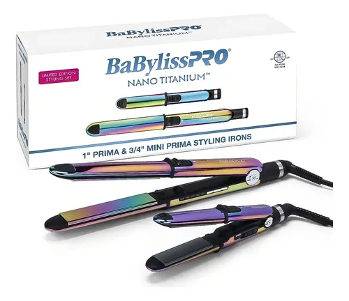 Babyliss Pro Set Edición Limitada 2 Planchas Bnt3100 Bnt2000 Color Tornasol