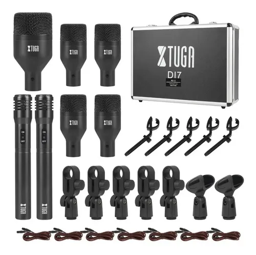 Xtuga Di7 Música De Tambor De Metal Session Clamps Y Cuellos Color Negro
