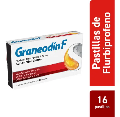 Graneodin F Pastillas Sabor Miel-limón 8,75 Mg, 16 Pastillas