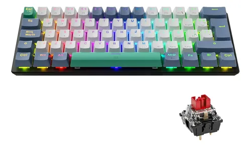 Teclado Mecánico Gamer Machenike K500-B61 ES 60% RGB con Hotswap y Anti-Ghosting