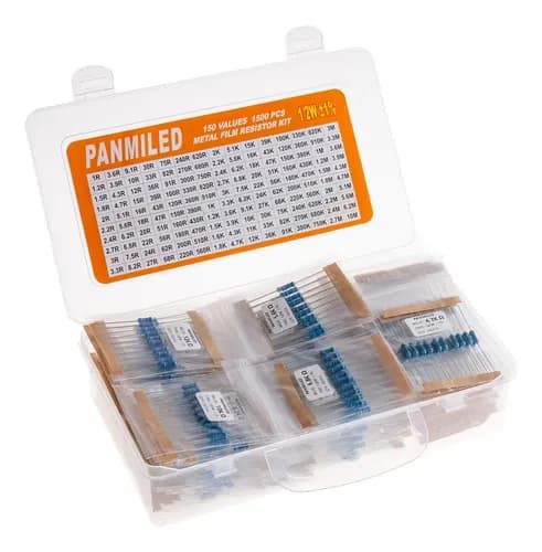 Kit Resistencias Óxido Metal Panmiled 1500p 150 Valores 1/2W 1%