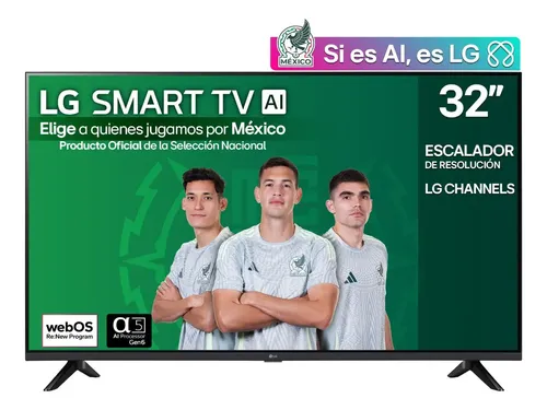Pantalla 32 Pulgadas LG Smart Tv Ai 2025 32lr600bpsc, Sistema Operativo Webos, Hdr10 / HLG, LG Channels, Game Optimizer