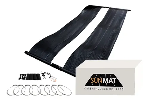 2 Panel Calentador Solar Para Alberca Sunmat SM063X2 3.7 M2 De Area