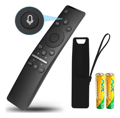 Control Remoto Para Cualquier Pantalla De Smart Tv Samsung (con Comandos De Voz), Serie Bn59,incluye Pilas Aa + Funda De Silicona Para Control Remoto. Znemaz
