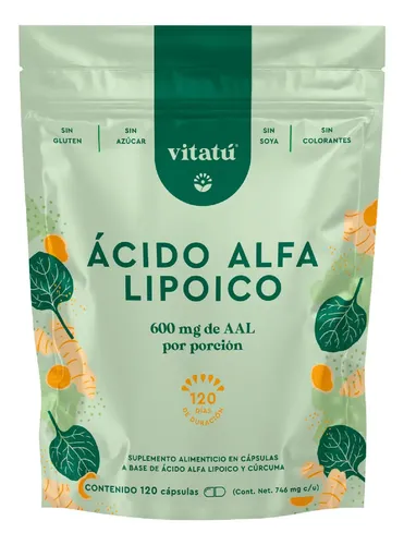 Vitatú | Ácido Alfa Lipóico, Antioxidante 600 Mg Por Porción Sabor Sin sabor