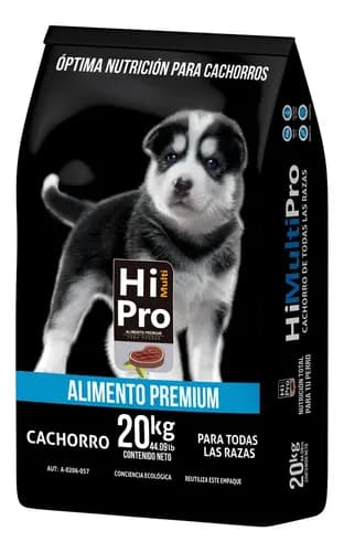 Alimento Hi Multi Pro Premium para perro cachorro todos los tamaños en bolsa de 20kg