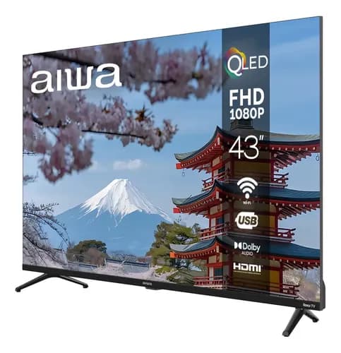 Pantalla Aiwa 43 Pulgadas Qled Full Hd Smart Tv Con Wifi
