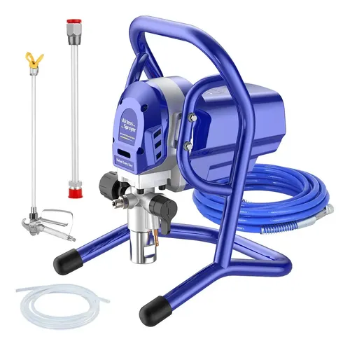 Máquina Pintar Rociadora 1350w Pistola Para Pintar Electrica Pulverizador De Pintura Sin Aire Industrial Para Pinturas De Agua Y Aceite Con Barra Extensión, Tubo 10m Boquilla 515 Para Pintura La Casa