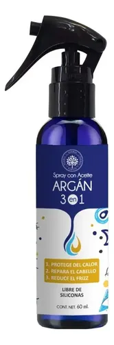 Spray con Aceite de Argán 3 en 1: Termoprotector - Protege del Calor para la plancha o secadora | Repara el Cabello | Anti-Frizz | Aporta Brillo y Suavidad | Cabello Dañado o Maltratado |60ml ÁRBORA