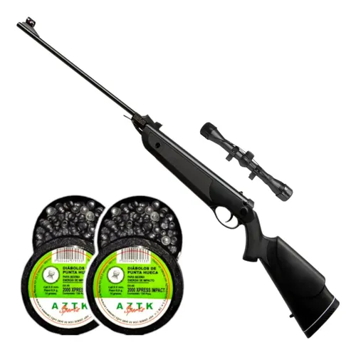 Rifle Beeman / Marksman 2063 5.5 + Mira 4x32 + 245 Diabolos Negro 5.5 Mm