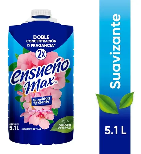 Suavizante Ensueño Max Frescura Primaveral En Botella 5.1 L