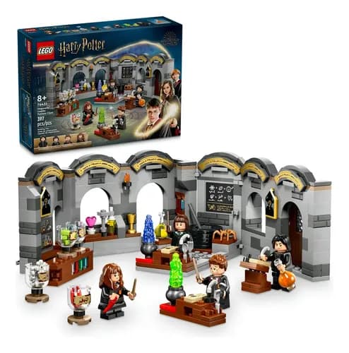 LEGO® Harry Potter™ Castillo de Hogwarts™: Clase de Pociones 76431; juguete para niños; con minifiguras del Profesor Severus Snape, Hermione Granger, Pansy Parkinson y Seamus Finnigan; 8+