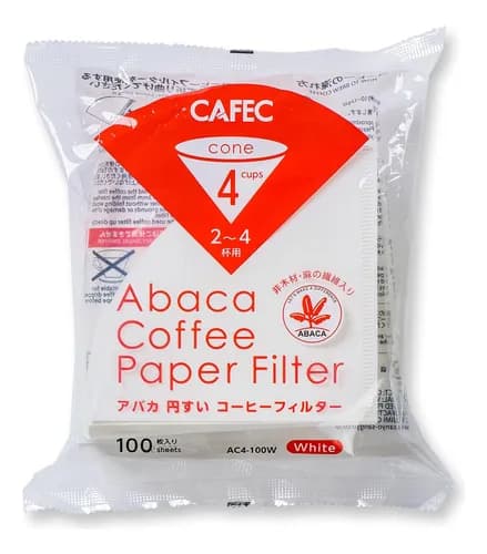 Cafec Paquete De 100 Filtros De Café Desechables En Forma Có