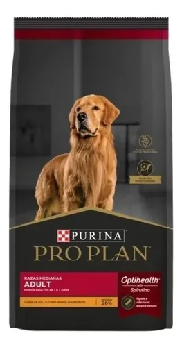 Alimento Pro Plan OptiHealth Raza Mediana para perro adulto de raza mediana sabor pollo y arroz de 13 kg