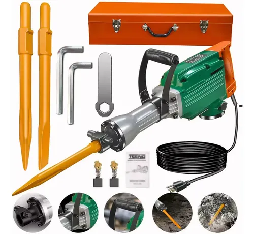 Demoledor Rompedor De Concreto 2500w Martillo Trituradora 65a Martillo Demoledora AYLA HOME