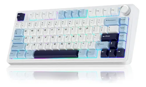 Teclado Gamer Aula F75 Reaper Switches Español con Luz Rgb