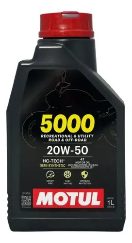 Aceite Moto 4t 5000 20w50 Semi sintético Motul 1l