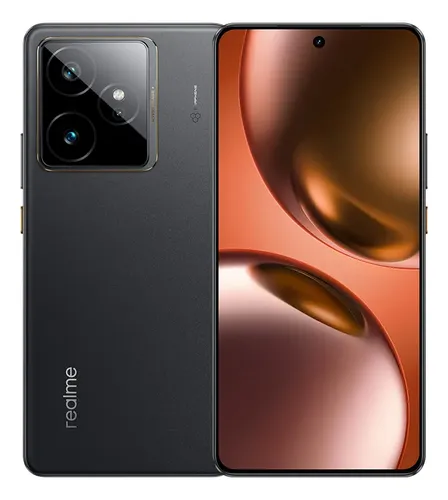 Celular Realme Gt 7 5g 12 Gb Ram 256 Gb Rom Amoled 6.78'' 120hz Mediatek Dimensity 9400e 50mp Imx 906 Ois 112° Gran Angular 7000mah Versión México Negro