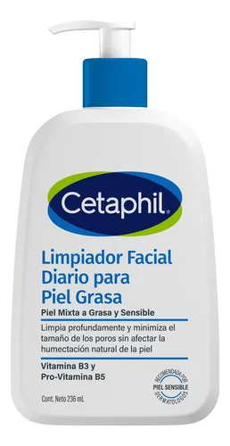 Gel Limpiador Facial Diario 236 Ml- Grasa - Día/noche Cetaphil
