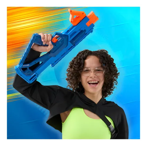 Lanzador Nerf N Series Double Impact 12 Dardos Azul
