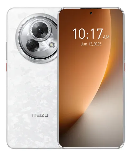 Celular Meizu Lucky 08 5G Ai Phone Dual Sim Snapdragon7s Gen 2 LTPO AMOLED 144Hz 1.5k 6.78" Protección ocular pantalla 108MP cámara ultra clara 256GB ROM 12+12GB RAM 6000mAh Carga rápida IP64 Blanco