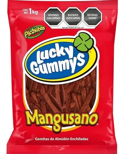 Lucky Gummys Mangusano Gomitas de Mango Enchilado 1kg
